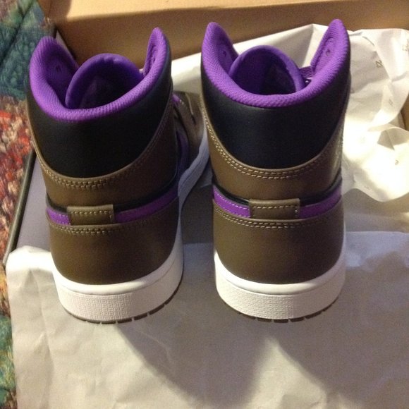 Air Jordan 1 Mid Men's Multicolor Sneakers - USA Size:11.5 - New in Box - Picture 5 of 11